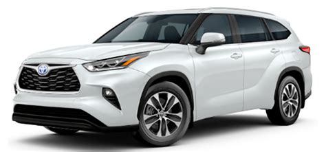 2023 Toyota Highlander Hybrid XLE 4-Door FWD SUV Colors