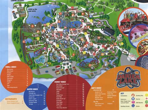 Six Flags Darien Lake Map and Brochure (1988 - 2024) | ThemeParkBrochures.net