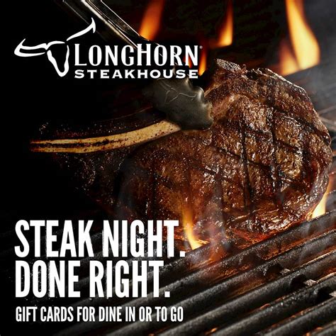 Longhorn Steakhouse $50 Gift Card [Digital] $50 LONGHORN DIGITAL .COM ...