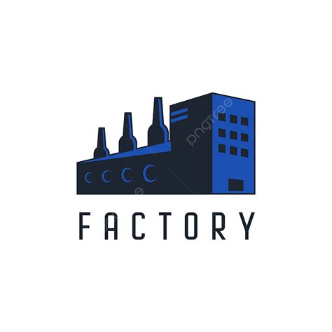 Factory Illustration Vector Art PNG, Factory Logo Vector Illustration, Abstract, Architecture ...