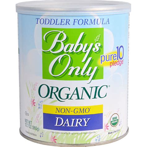 BABYS ONLY - ORGANIC TODDLER FORMULA - NON GMO - (Dairy) - 12.7oz ...