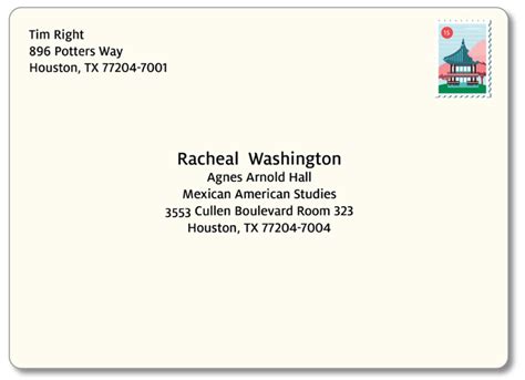 Address Formatting - University of Houston