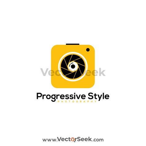 Progressive Style Photography Logo Vector - (.Ai .PNG .SVG .EPS Free Download)