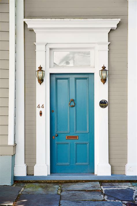 Charleston Denim Blue Front Door | Bold front door colors, Painted ...