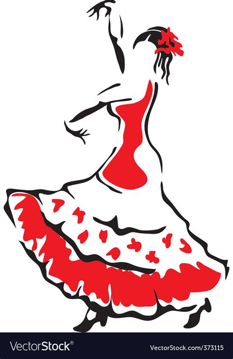 Flamenco dancer Royalty Free Vector Image - VectorStock