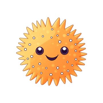 Sea Urchin Cartoon Cute Sea Animal, Sea Urchin, Urchin, Animal PNG ...