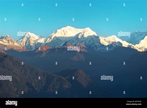 Sunrise above Kangchenjunga Stock Photo - Alamy