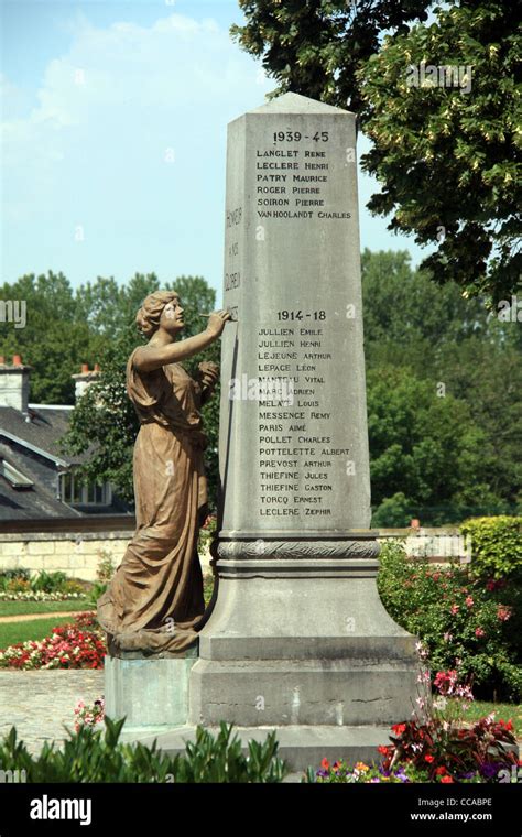 A war memorial in France for World War victims Stock Photo - Alamy