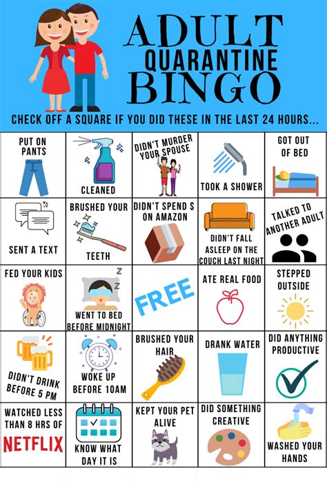 Free adults lockdown bingo game – Artofit