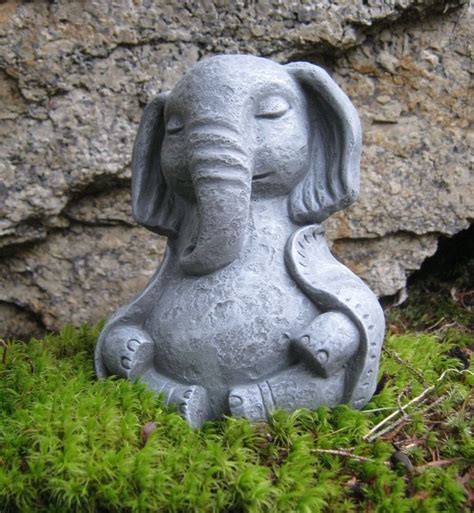 Outside/garden meditating elephant | Concrete garden statues, Elephant statue, Garden statues