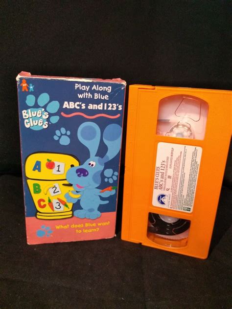 Blues Clues - ABCs and 123s (VHS, 1999) Nick Jr Nickelodeon 97368357433 | eBay