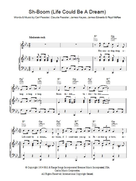 Sh-boom (Life Could Be A Dream) | Sheet Music Direct