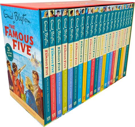 FAMOUS FIVE FULL SET 21 VOLUMES By ENID BLYTON: Near Fine, 43% OFF