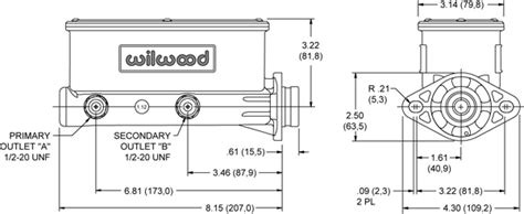 Wilwood Disc Brakes - Master Cylinders: Aluminum Tandem Master Cylinder