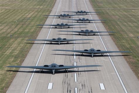 PHOTOS: Eight B-2s Gather for Rare ‘Elephant Walk’ of Stealth Bomber | Air & Space Forces Magazine