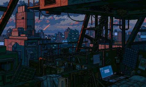 u60ye58222 | waneella on Patreon | Pixel art, Pixel art background, Anime scenery