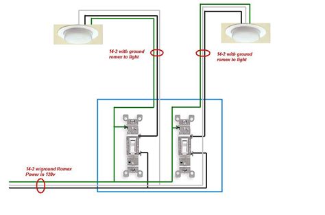 2 Light Switch Wiring Diagram - Electrics:Intermediate : How to wire a ...