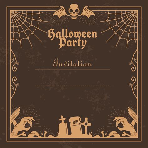 Downloadable Free Printable Halloween Party Invitations