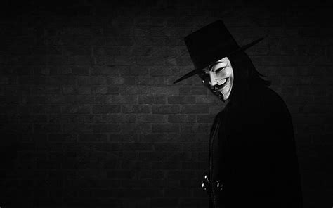 HD wallpaper: smile, wall, mask, black-and-white background, V for Vendetta | Wallpaper Flare