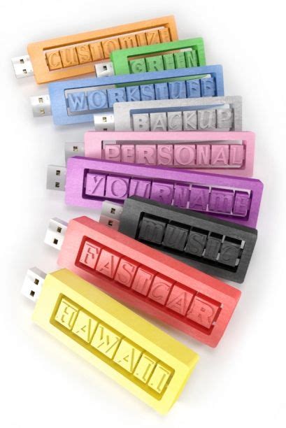 Custom USB Drive - Choose from 9 colors and up to 8 letters/numbers by ...