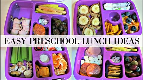 EASY PRESCHOOL LUNCH IDEAS 2016 | BENTO SCHOOL LUNCHES - YouTube