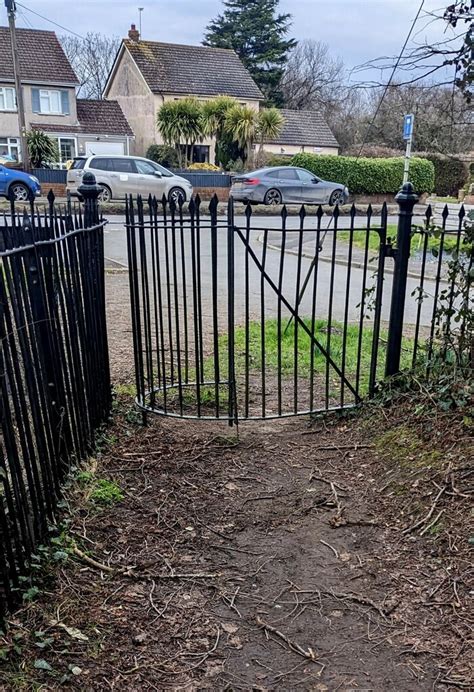 Kissing gate across a track, Peterstone... © Jaggery :: Geograph Britain and Ireland