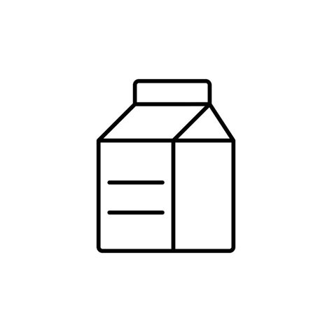 milk icon. outline icon 17722552 Vector Art at Vecteezy