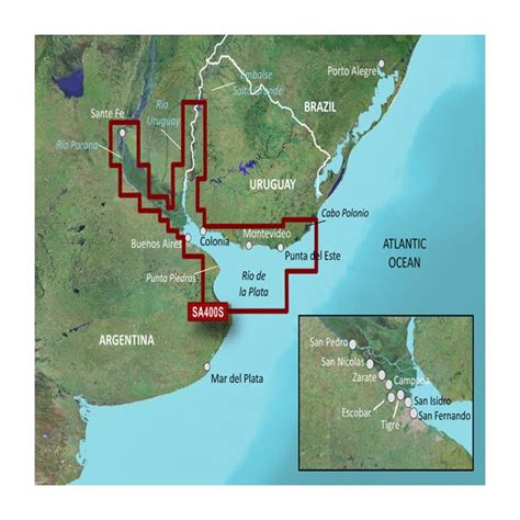 South America, Rio de la Plata Inland Maps | Garmin