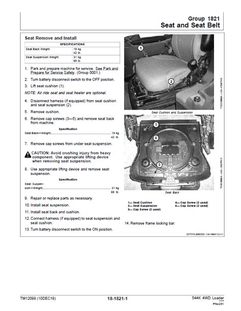 John Deere 544K 4WD Loader Technical Manual (SN. after E642665)