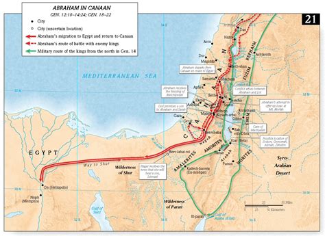 Canaan Map Abraham