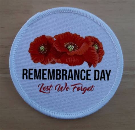 3 Remembrance Day Patch Badge - Etsy