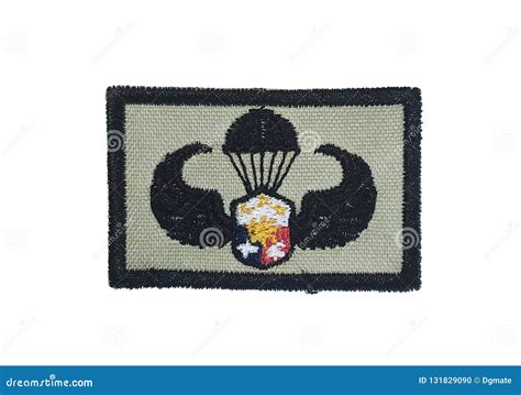 Army Airborne Wings Patch, Philippines, Isolated Stock Photo - Image of ...