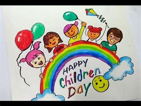 Childrens Day Drawing at PaintingValley.com | Explore collection of ...