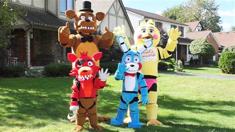 👉 Amazing FNAF Costumes Foxy Bonnie Freddy Toy Chica | Five Nights at ...