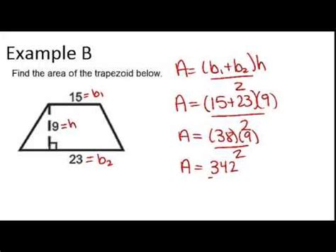 Area and Perimeter of Trapezoids: Examples (Geometry Concepts) - YouTube