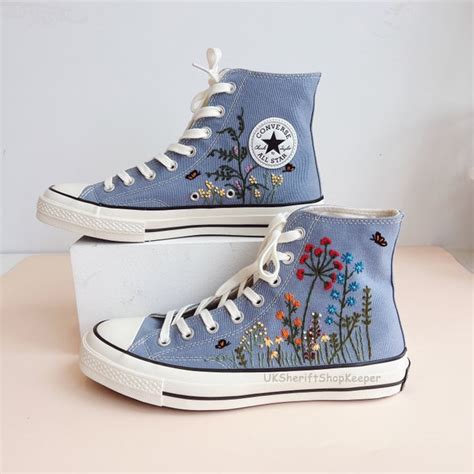 Floral Converse - Etsy