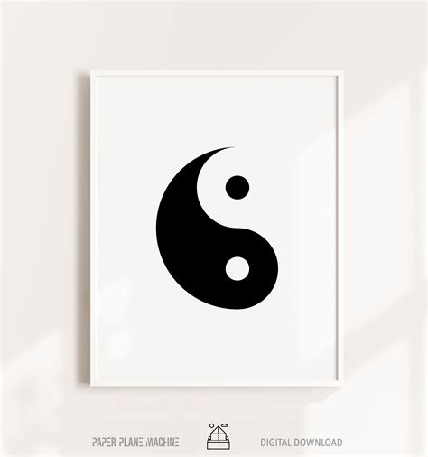 Yin Yang Poster Perfect HARMONY Minimalist Art Zen Decor - Etsy UK