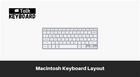 Macintosh Keyboard Layout- Comprehensive Guide - talkkeyboard.com