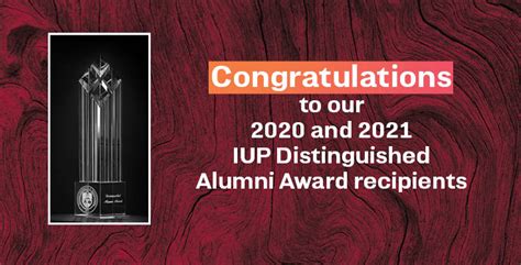 IUP to Honor 2020 and 2021 Distinguished Alumni Award Recipients - IUP Now - IUP