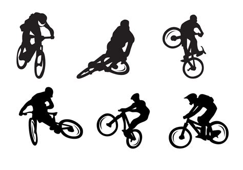 Bicycle Silhouettes Vector 139747 Vector Art at Vecteezy