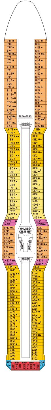 Celebrity Solstice Deck plan & cabin plan