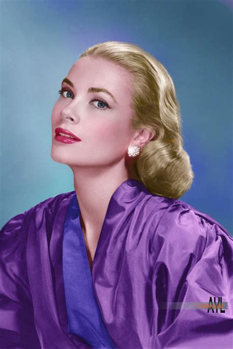 Grace Kelly portrait, ca 1956, colorized | Grace kelly, Princess grace ...