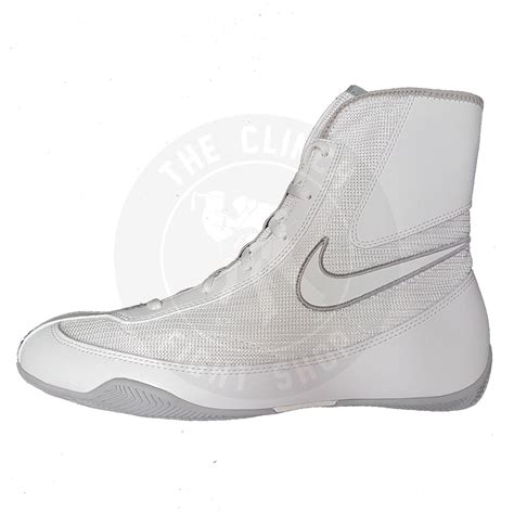 Nike Boxing Machomai 2 Mid Shoes Boots White/Grey Edmonton Canada – The ...