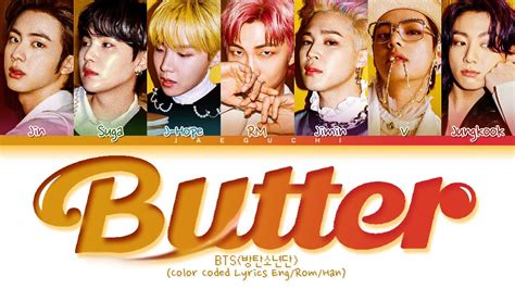 BTS Butter Lyrics (Color Coded Lyrics) Chords - Chordify