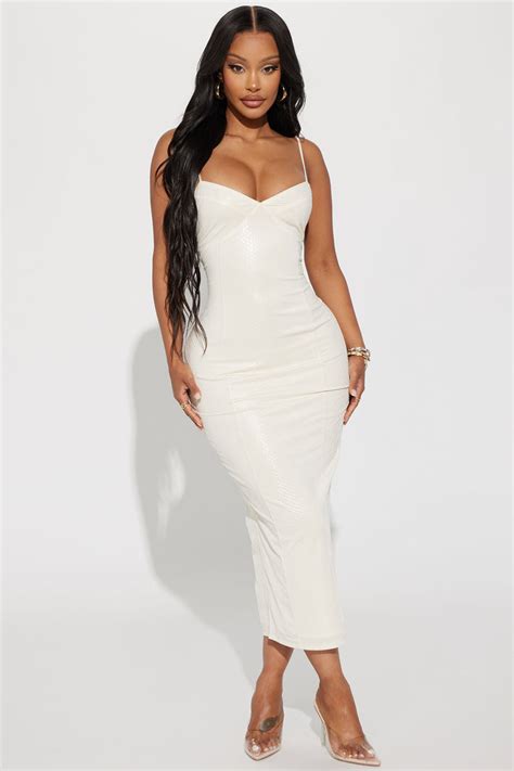 Ashley Midi Dress - Cream | Fashion Nova, Dresses | Fashion Nova