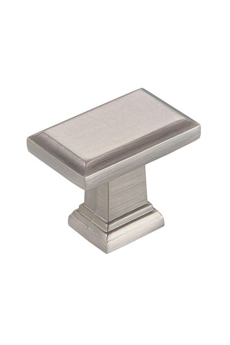 Contemporary Cabinet Knob in Brushed Nickel - Kitchen Craft