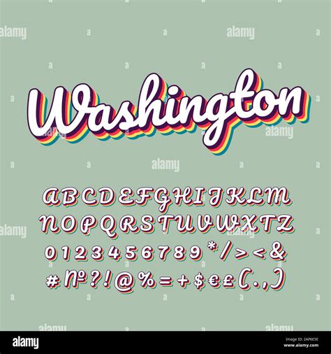 Virginia vintage 3d vector lettering. Retro bold font, typeface. Pop art stylized text. Old ...