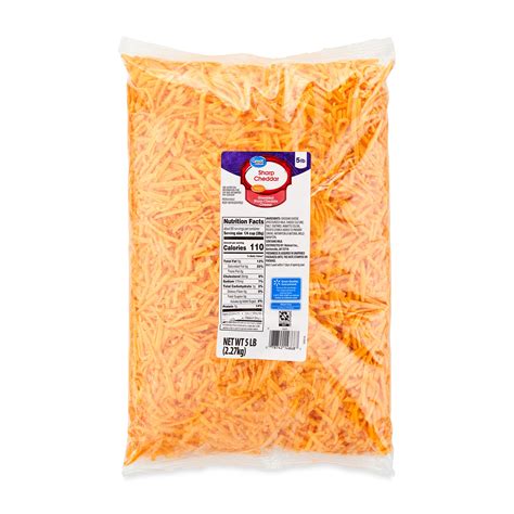 Great Value Finely Shredded Sharp Cheddar Cheese, 80 oz - Walmart.com