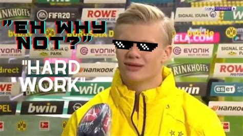 Erling Haaland Funny Edited Interviews - YouTube