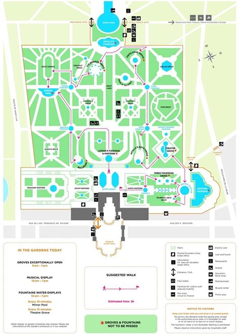 Palace of Versailles map | Versailles map, Palace of versailles, Versailles